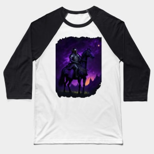 "Warrior of the Night: A Magical Warrior Embracing Splendor" Baseball T-Shirt